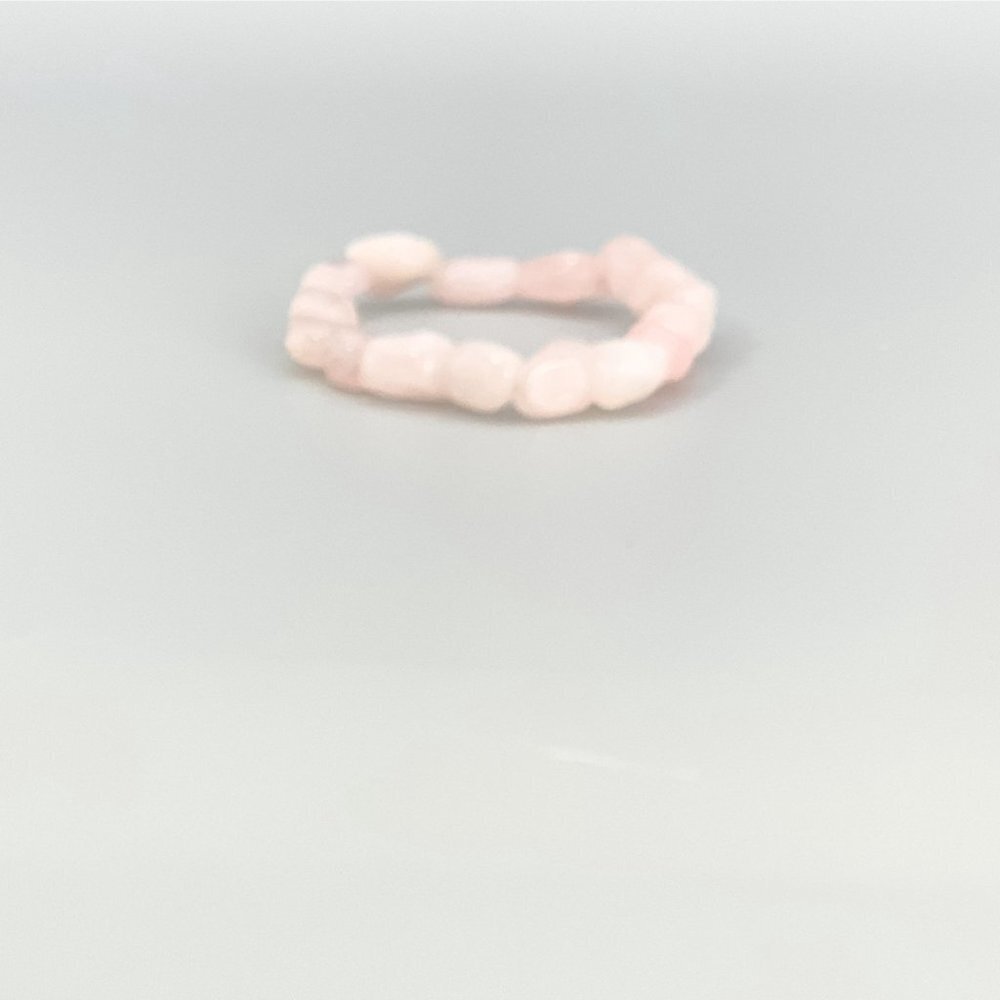 Rose Quartz Chakra Boho Stretch Bracelet, The Stone of Love, Anniversary Gift Id - Picture 8 of 9